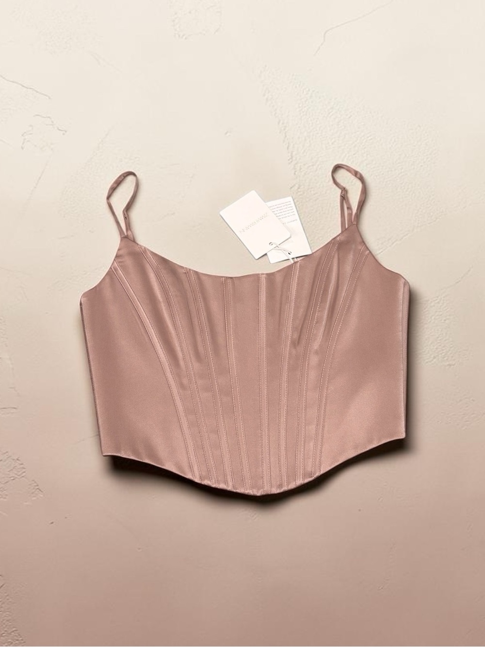ZIMMERMAN Silk Corset Top Blush size 0 $425